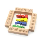 Материалы Монтессори игрушки Монтессори сенсорные игрушки Обучающие игры Блоки цилиндров деревянные математические игрушки для детей 1 2 3 лет Z30
