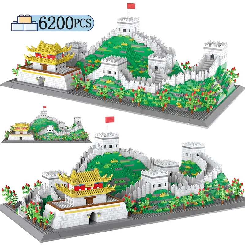 3D миниатюрный технический знаменитый конструктор Великая стена модель