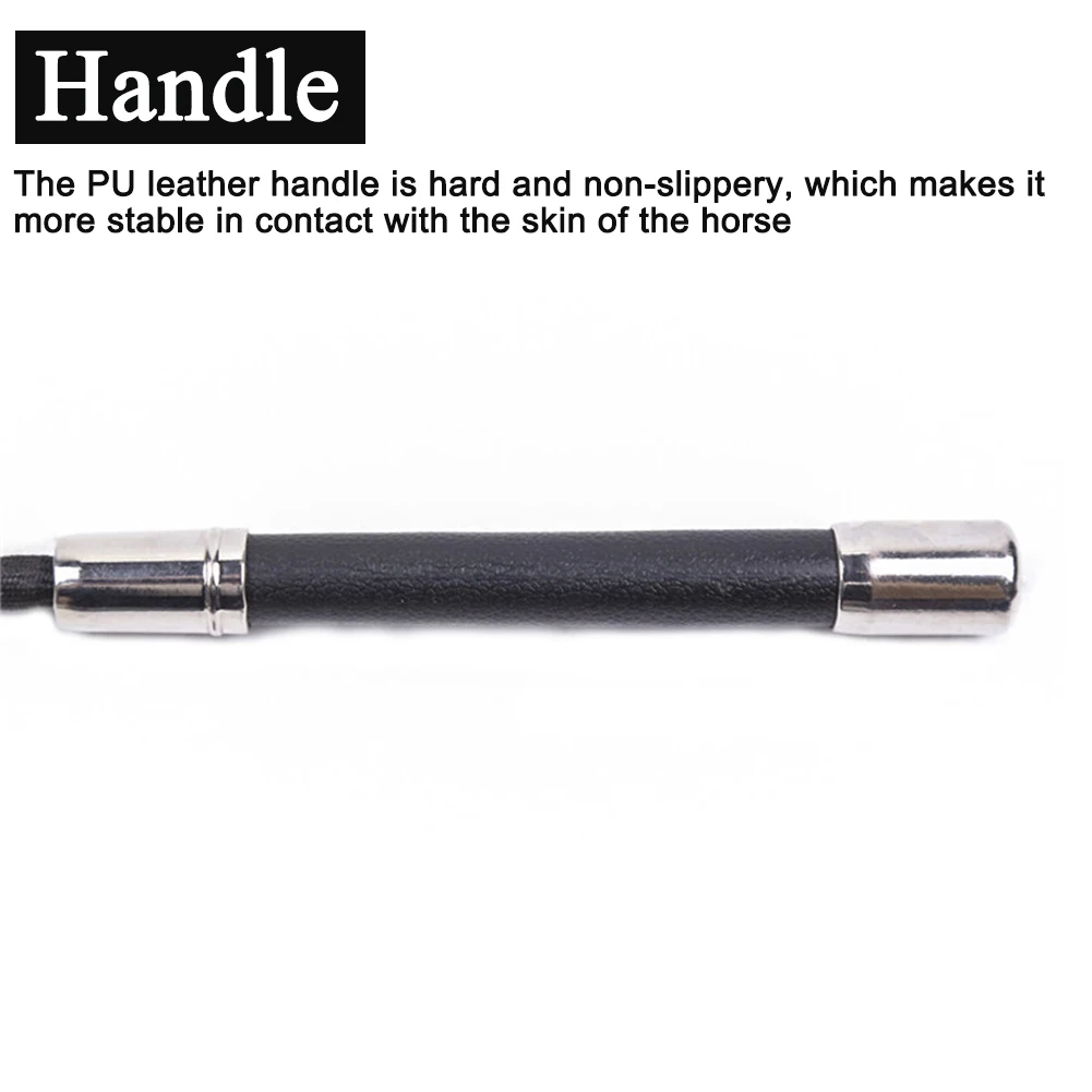 

Props Stage Performance Outdoor Sports Role Plays Equestrianism Riding Lash Training Straight Horse Whip PU Leather Portable