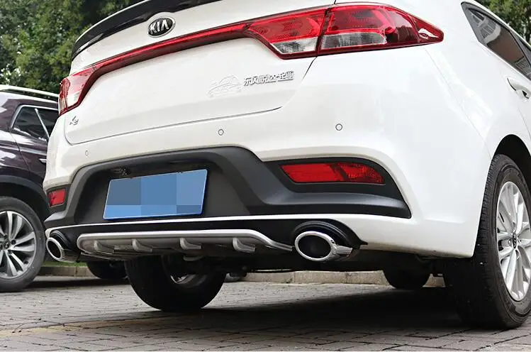Диффузор для заднего бампера Kia RIO K2 2017 2019 фотоаксессуары материал из АБС пластика