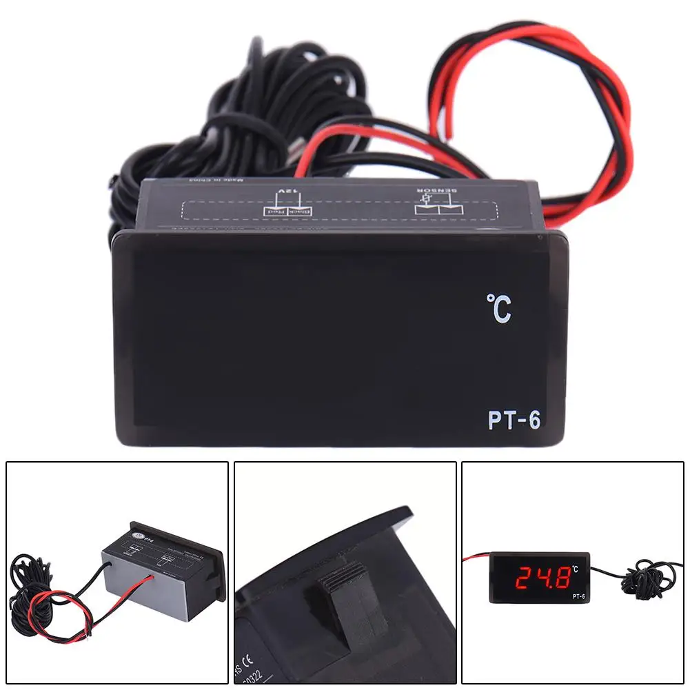 Встроенный цифровой ЖК дисплей зонд термометр датчик для автомобиля инкубатора