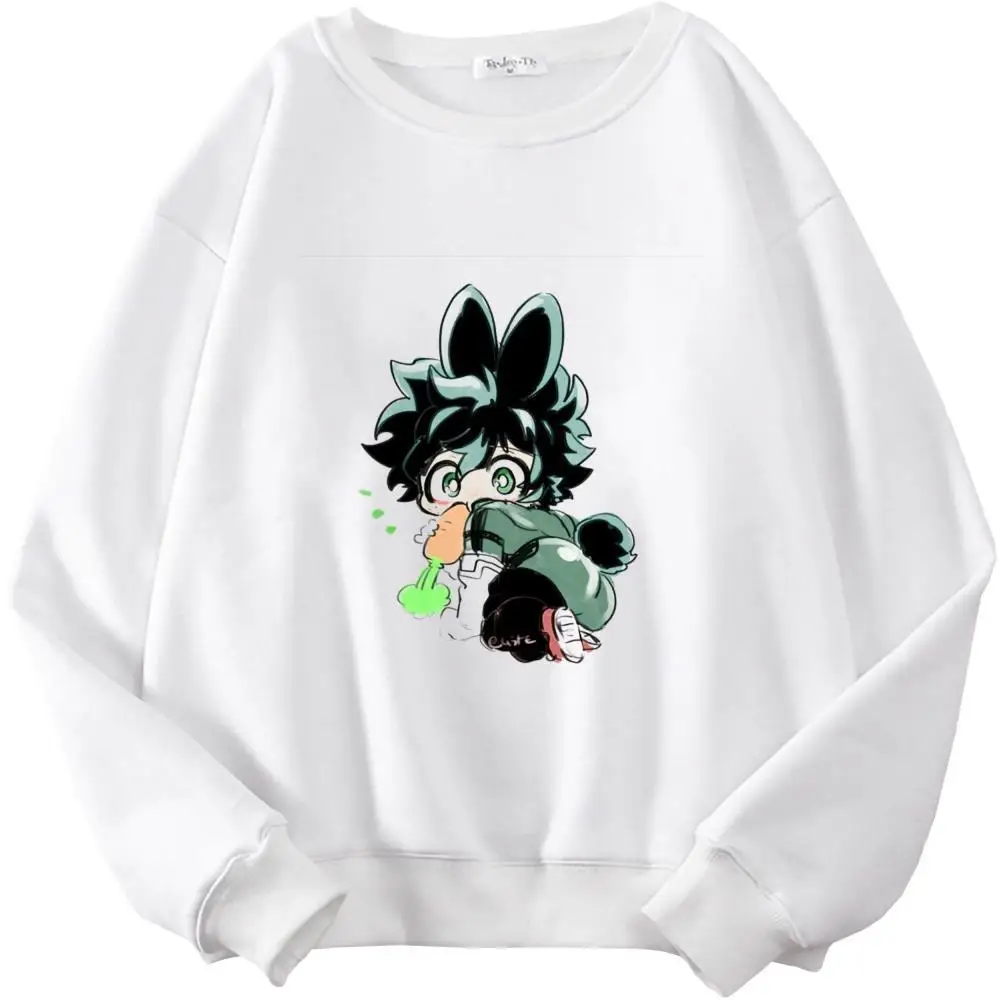 

My Hero Academia Streetwear Sweatshirt Casual Print Ladies Gothic Punk Hoody Harajuku Casual Simple Popular Tops Academy-439