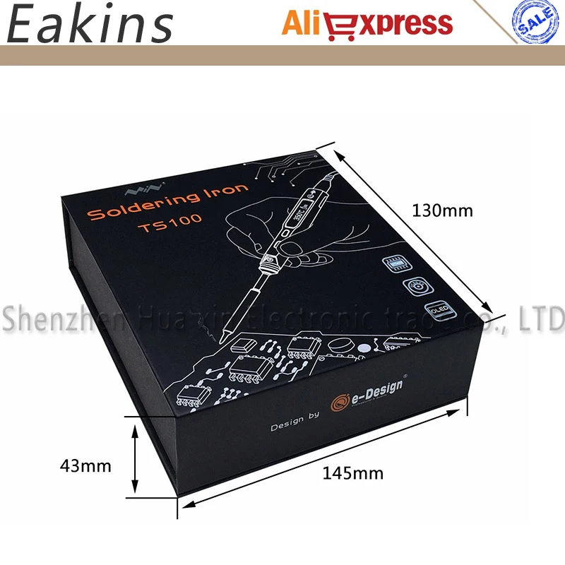 TS100 65W программируемый Мини Электрический паяльник станция цифровой OLED экран