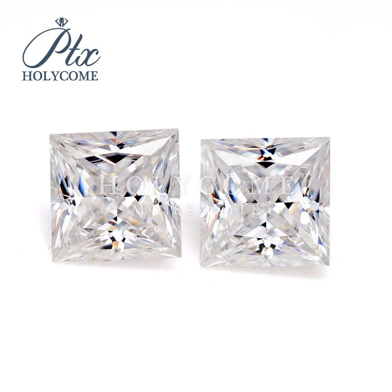 5.5X5.5mm 2020 Горячая продажа GRA оптовая D VVS1 Принцесса cut loose moissanite поставщик Алмазный