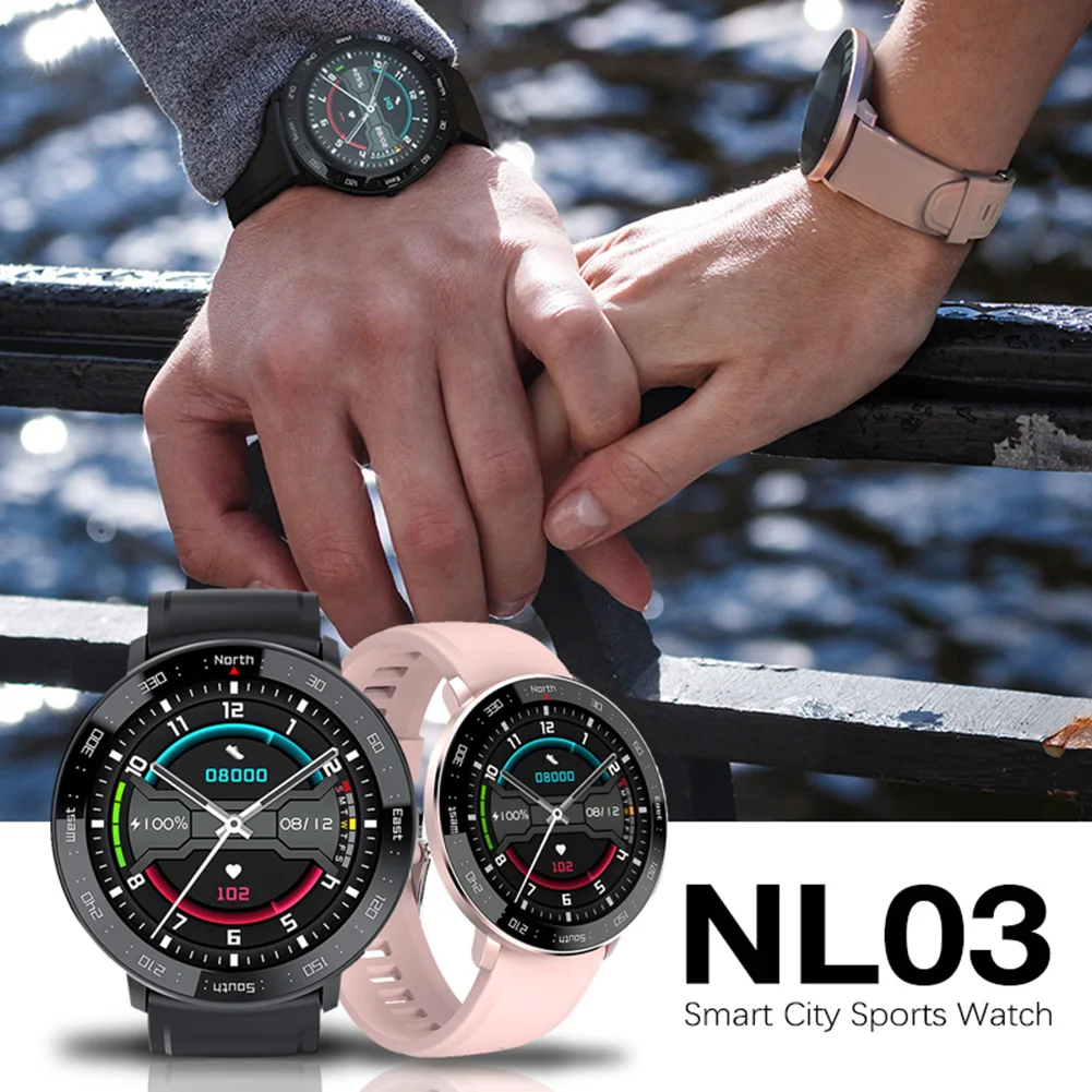 

NORTH EDGE Couples Smartwatch GPS Menwomen Altitude Barometer Compass Waterproof Dive 50M Full Touch Fitness Outdoor Watches HOT