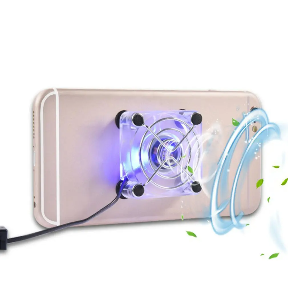 

Mini Mobile Phone Cooling Fan Silicone Suction Cup USB Charging Cooling Artifact Portable Cell Phone Heater