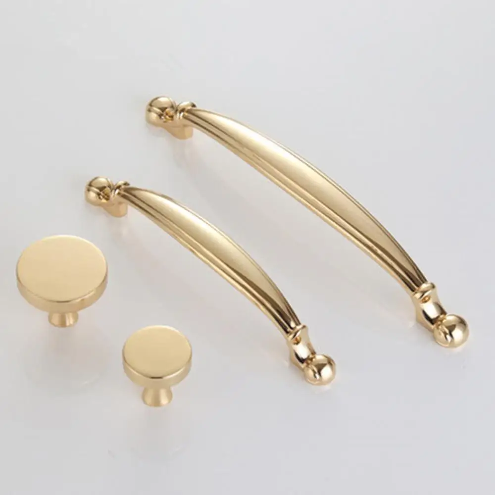Европейская золотая ручка для шкафа ящика современный минималистичный