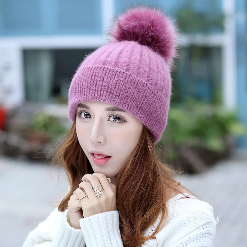 Зимние шапки женский шарф костюм сохраняющий тепло Вязание увеличение вниз