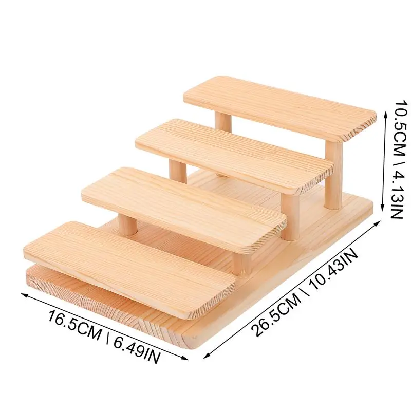 

3/4 Layer Solid Wood Sunglasses Display Rack Eyeglasses Display Stands Shelf Jewelry Figurine Storage Rack Shelf