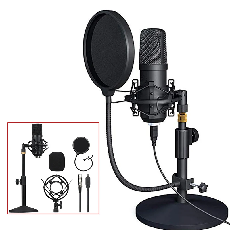Для ПК компьютера ноутбука YouTube USB конденсаторный микрофон Gameing Профессиональный