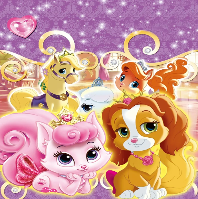 Виниловый фон для студийной фотосъемки с изображением любящего сердца принцессы