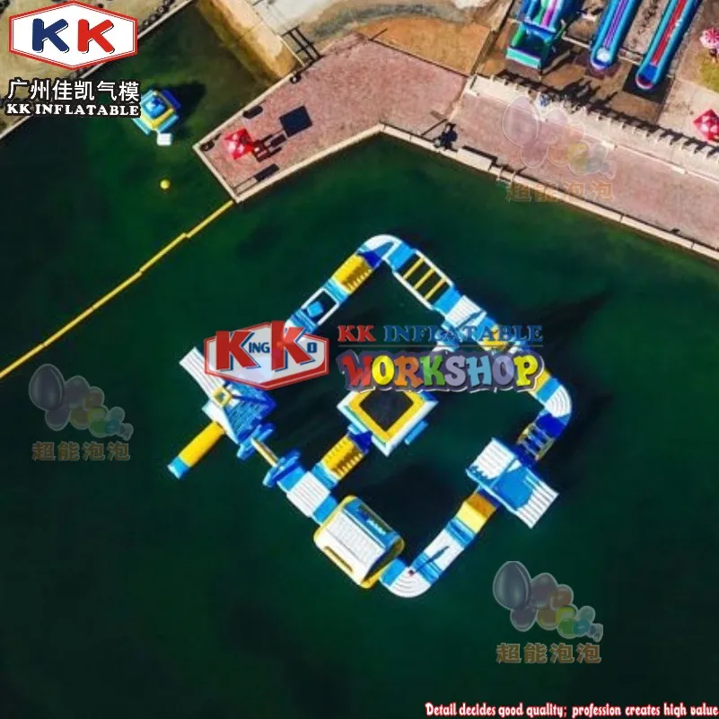 Goede Ce Markering 100 Capaciteit Nieuwe Opblaasbare Drijvende Waterpark Spelletjes