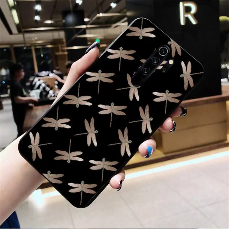 Красивая стрекоза чехол для телефона Redmi Note 9 8 8T 8A 7 6 6A экшн-камеры Go Pro Max K20 |