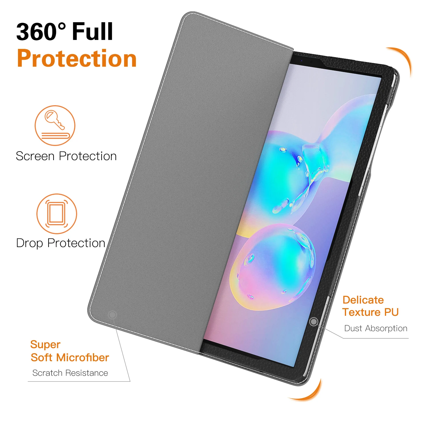 Чехол-книжка для Samsung Galaxy Tab S6 10,5 дюймов планшет, премиум складная подставка тонкий умный чехол для Galaxy Tab S6 10,5