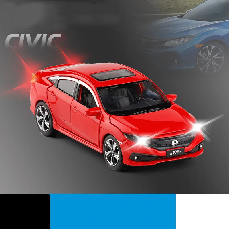 Высокая имитация литья под давлением модель автомобиля 2019 новый CIVIC 1/32