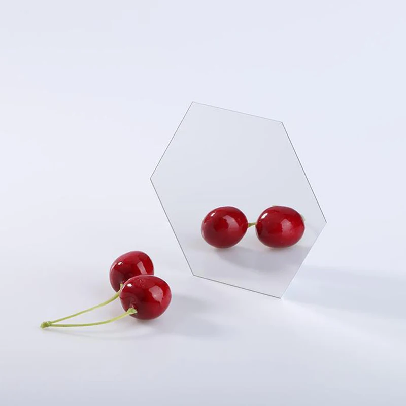 Шестигранная трехмерная акриловая стена зеркальные наклейки самоклеящаяся для