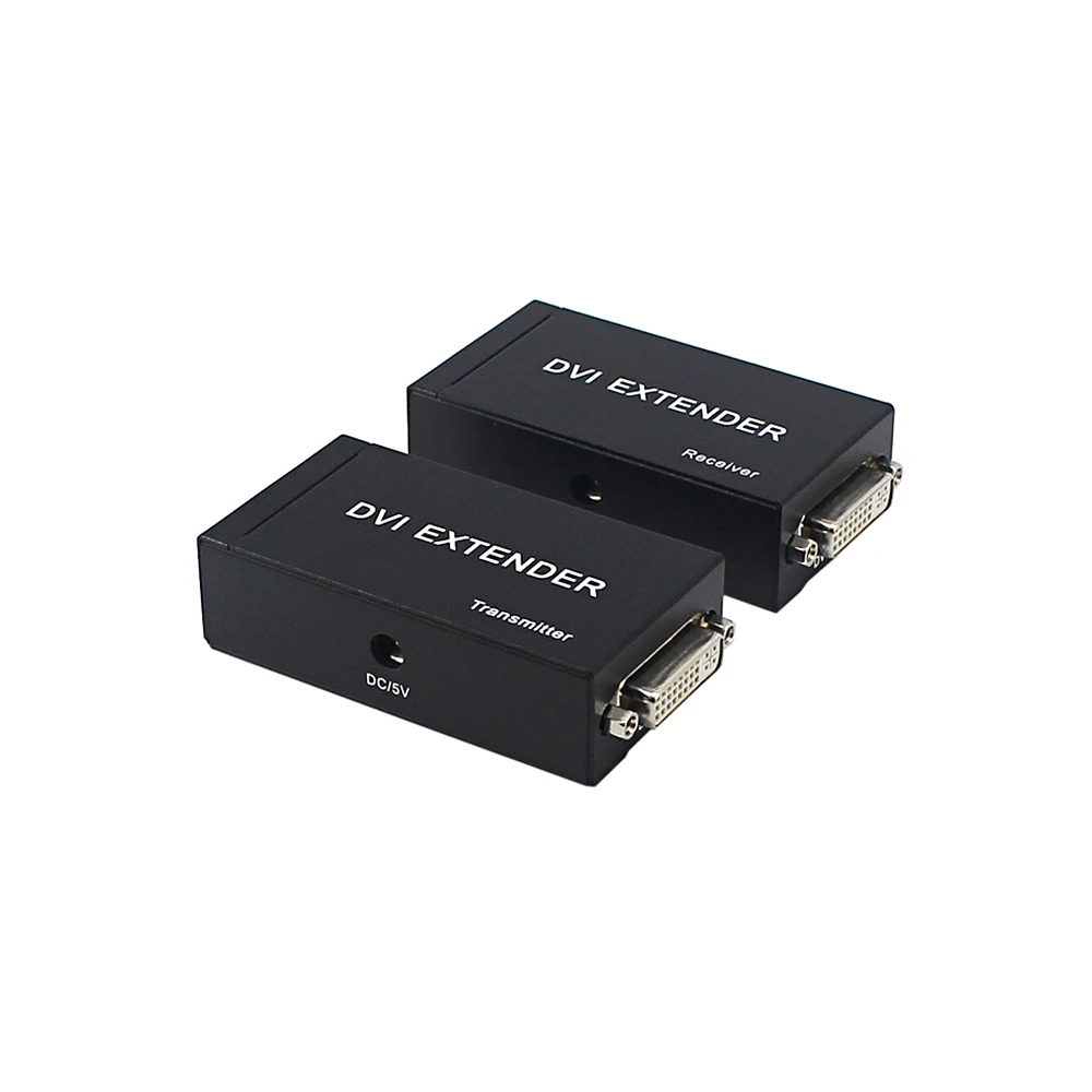 DVI Extender 60m 1080P Over Single Cat-6e/Cat-6 Ethernet Cable Extensor RJ45 Network EU Plug(Transmitter + Receiver) | Компьютеры и