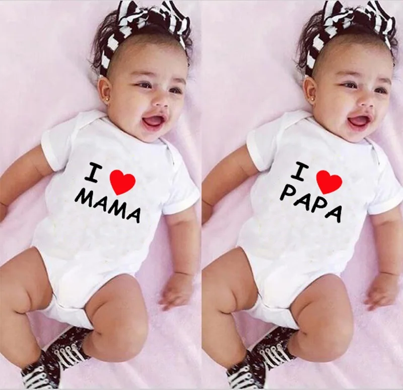 Одежда для новорожденных с короткими рукавами мальчиков и девочек Дизайнерские