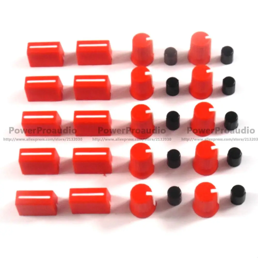 Вращающаяся ручка 10 шт. + крышка фейдера для миксера Rane TTM 57 61 62 64 68 (красная)|bass
