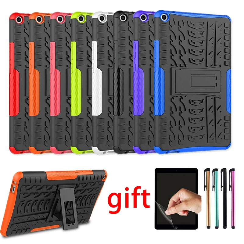 

For Huawei MediaPad T3 8.0 case T3 8" huawei KOB-L09 KOB-W09 Tablet armor case Silicone TPU+PC Shockproof Stand Cover +Film+Pen