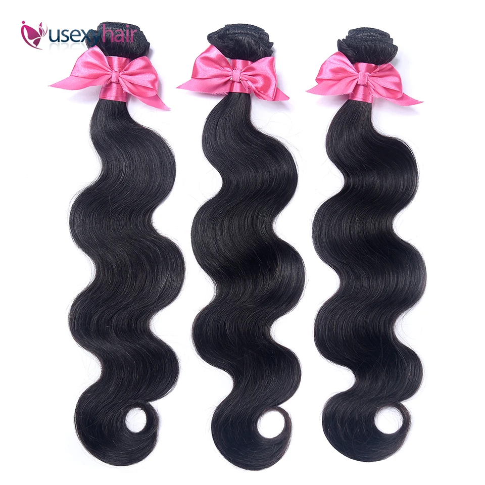 Человеческие волосы объемная волна 1/3/4 шт пряди бразильские Remy натуральный цвет