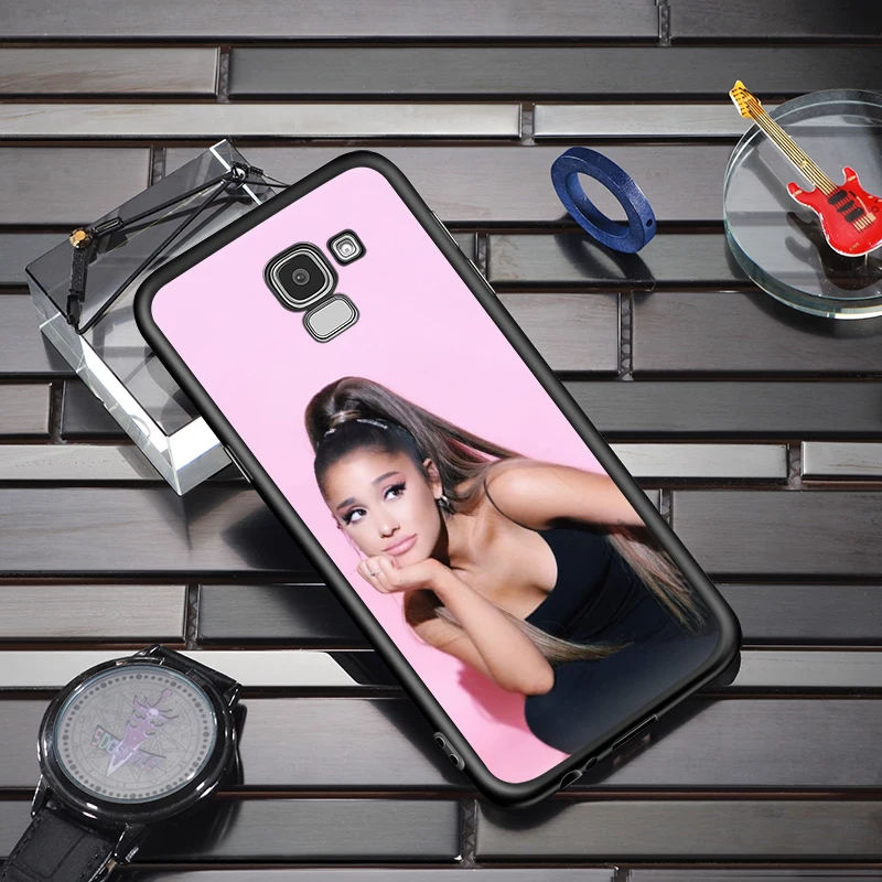 Beauty Music Girl for Samsung Galaxy j8 j7 j6 j5 j4 j3 j2 Core Prime Star Duo Plus 2018 2017 2016 Black Phone Case