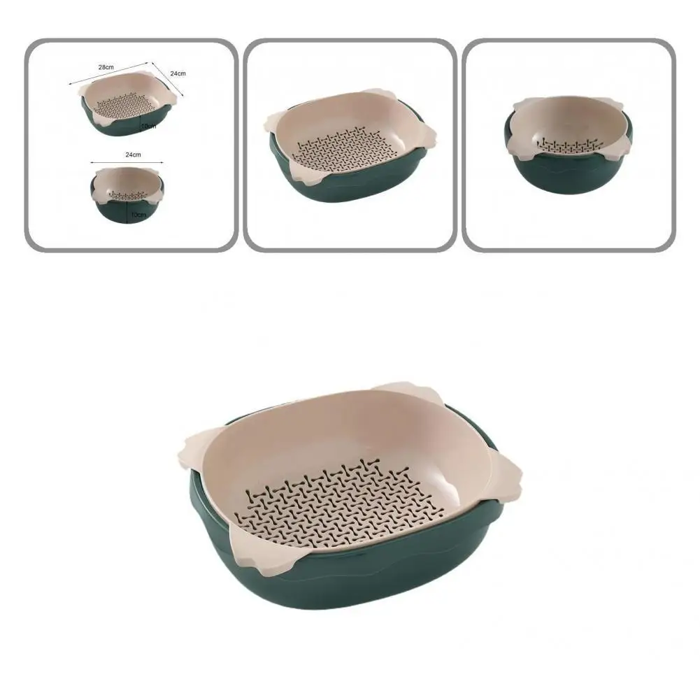 

Портативный пластиковый дуршлаг для мытья фруктов и овощей, в скандинавском стиле