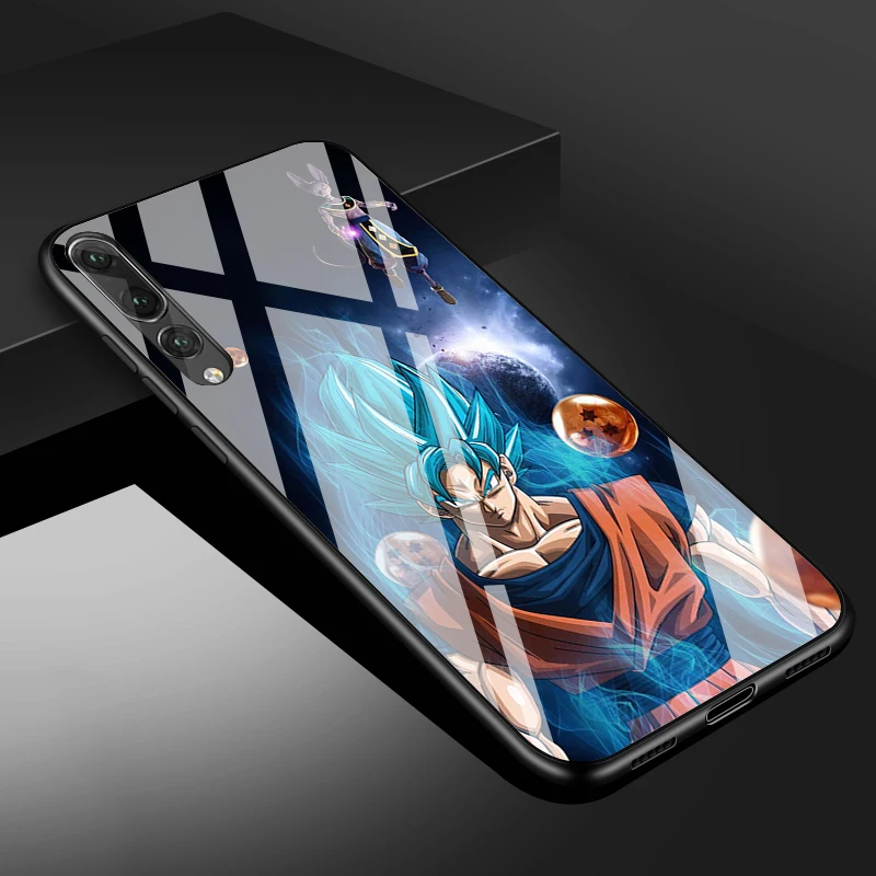 DRAGON BALL Z Super Tempered Glass Phone Case For Huawei P20 P30 lite P20 P30 PRO MATE20 lite MATE20PRO Honor 10