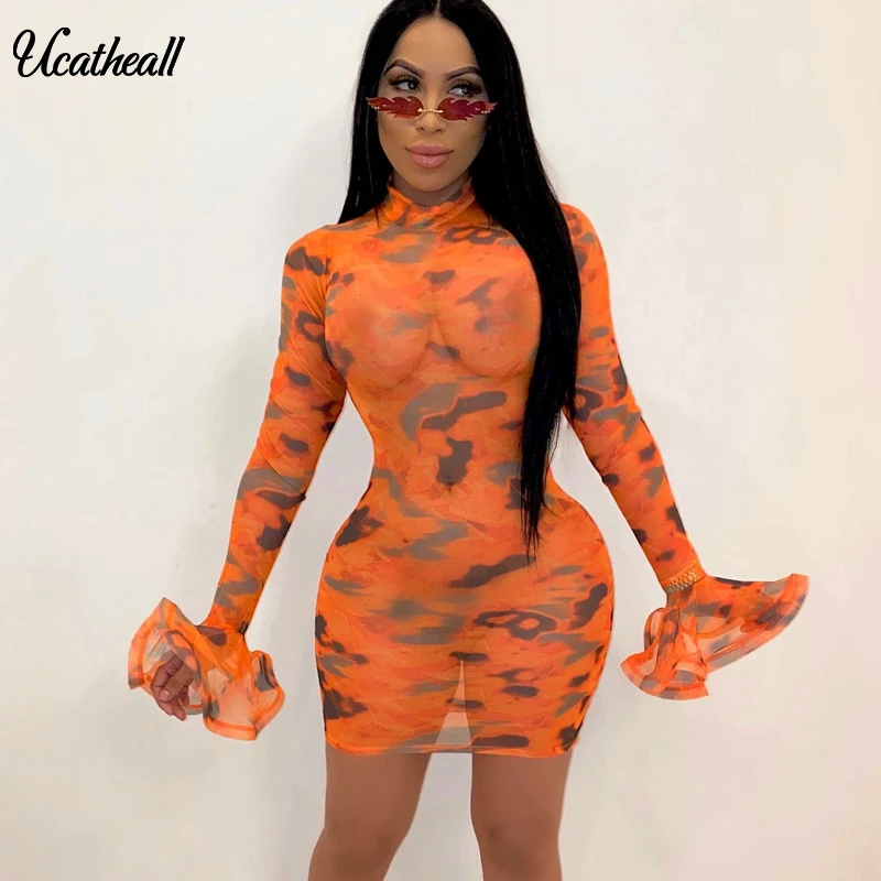 Сексуальное прозрачное Сетчатое платье с принтом в полоску женское сексуальное