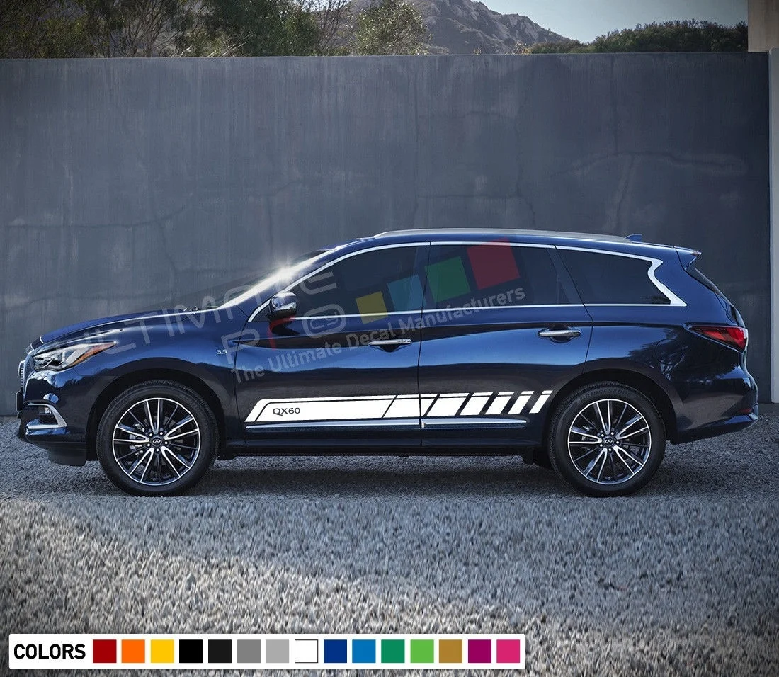 Для 2x наклеек в полоску Infiniti QX60 gear lift leaf тюнинг 4x4 Arm Turbo 2015 - 2018 | Автомобили и
