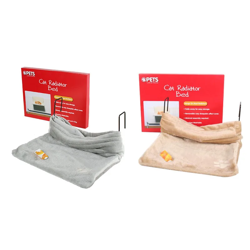 Кровать радиатор для кошек и собак теплый плюшевый матрас подставка животных