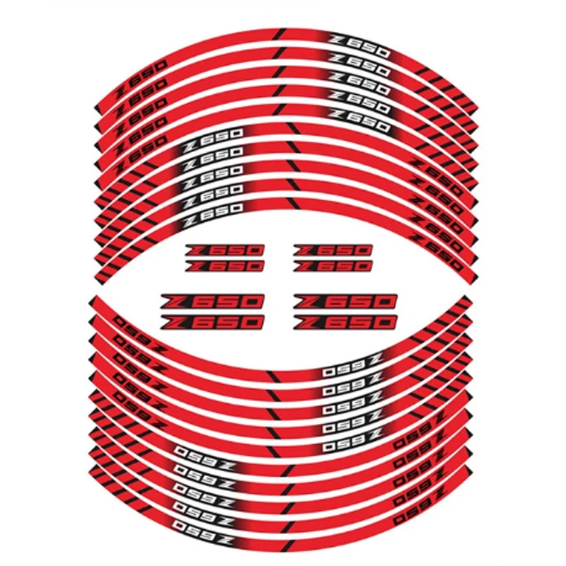 Для KAWASAKI Z125 мотоциклетные наклейки на шины внутренние колеса Светоотражающие