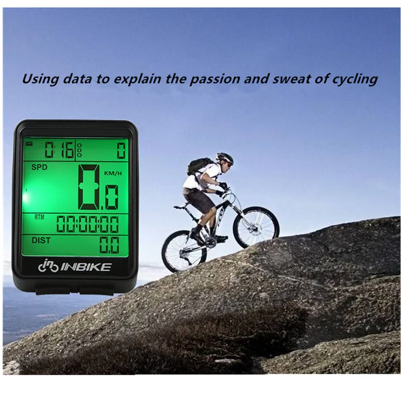 

INBIKE Bicycle Computer Speedometer MTB Wireless Odometer Rainproof Computer Temperature Code Mountain Bike Road Bike Use