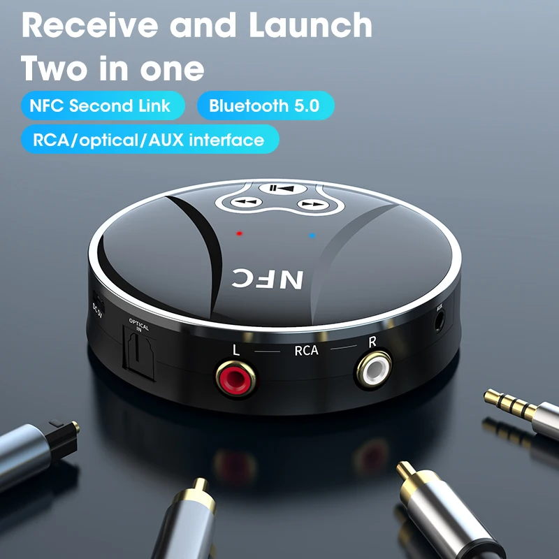 

Приемник-передатчик Bluetooth 5,0 с низкой задержкой, 3,5 мм, AUX-разъем