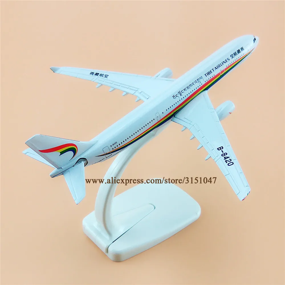 16 см Air CHINA TIBET Airbus 330 A330 Airlines модель самолета из сплава металла литья под давлением