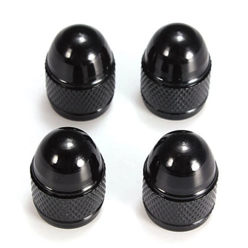 4 шт. Черный алюминиевый сплав обод для шин колпачок шины клапана автомобиля