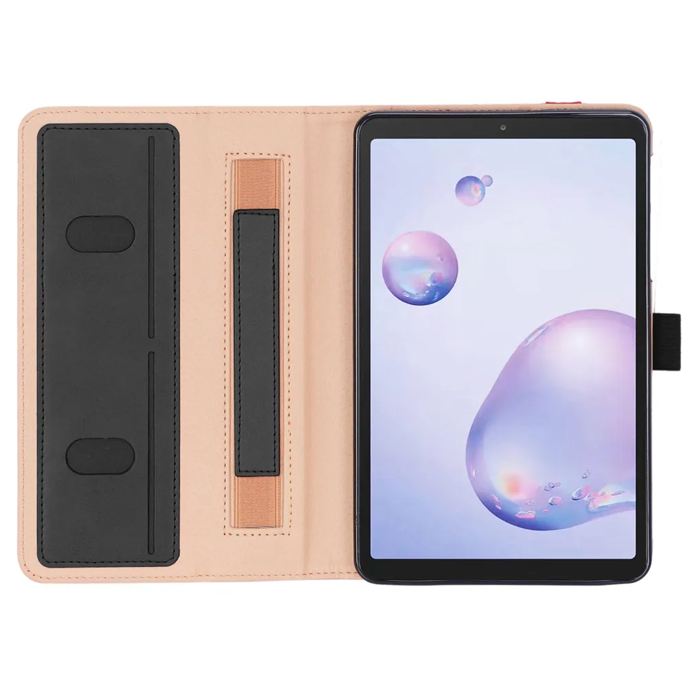 

Handle Case Stand Cover For Samsung Galaxy Tab A 8.4 2020 T307 PU Leather Shockproof Shell Lightweight Flip Tablet Case Cover