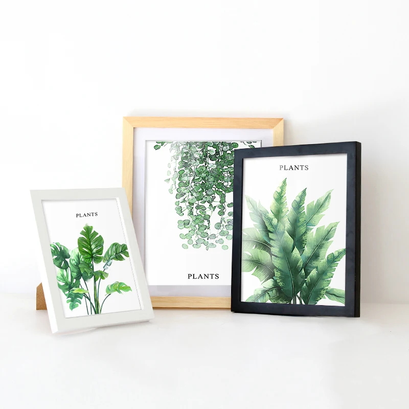 Home Decor Painting HD plant 3 pieces Nordic minimalist style Art Canvas Poster and Prints Wall Decoration Picture | Дом и сад