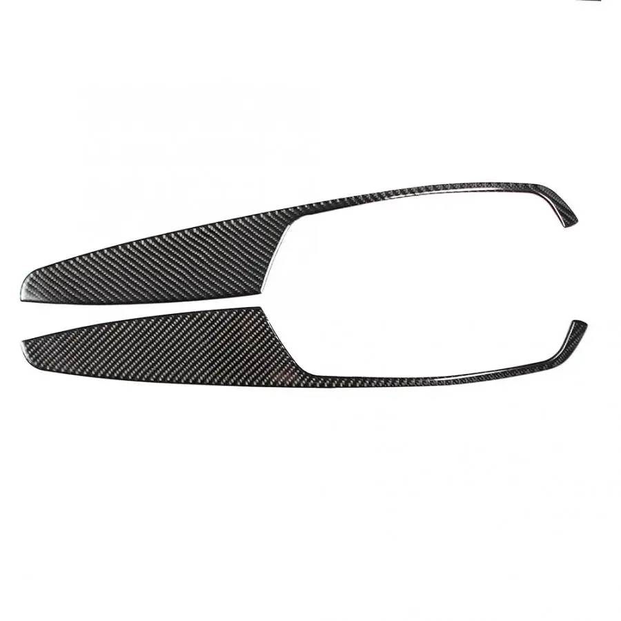 4 шт. карбоновые наклейки для интерьера двери окна переключателя крышки отделки