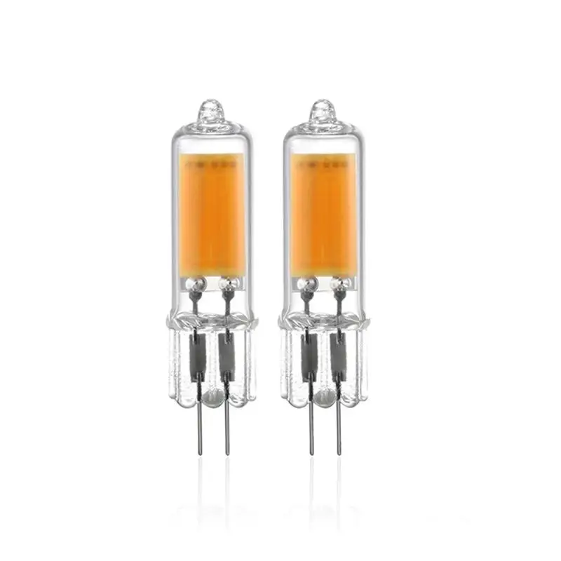 Стеклянсветодиодный Светодиодная лампа G4 COB 12 В 6 Вт 220 переменного тока