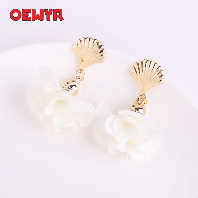 Популярные серьги для женщин в виде морских ракушек эффектные модные ювелирные