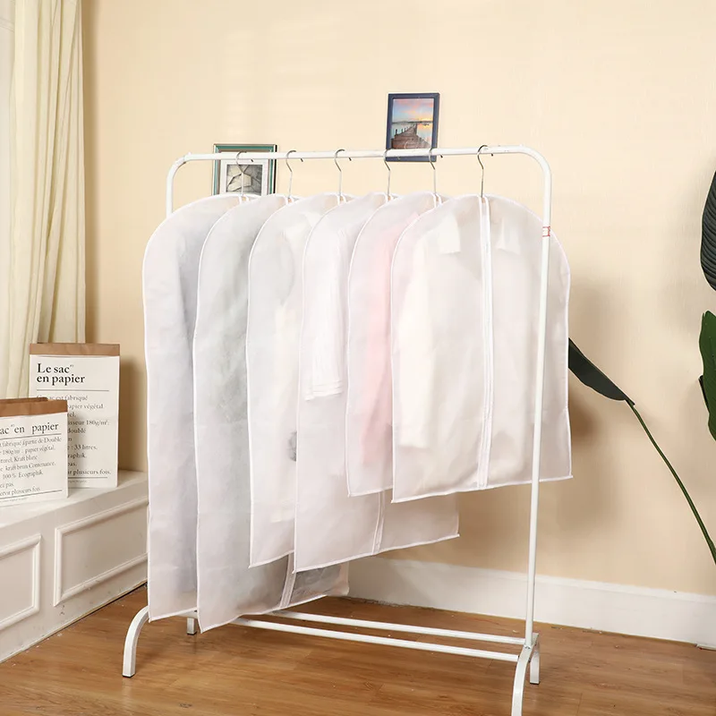 

5pcs Clothes Hanging Garment Dress Clothes Suit Coat Dust Cover Home Storage Bag Pouch Case Organizer Wardrobe Hanging @