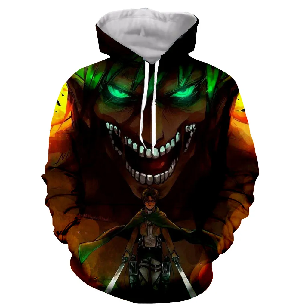

Attack On Titan New Fashion Long Sleeves 3D Print Zipper/Hoodies/Sweatshirts/Jacket/Men/women