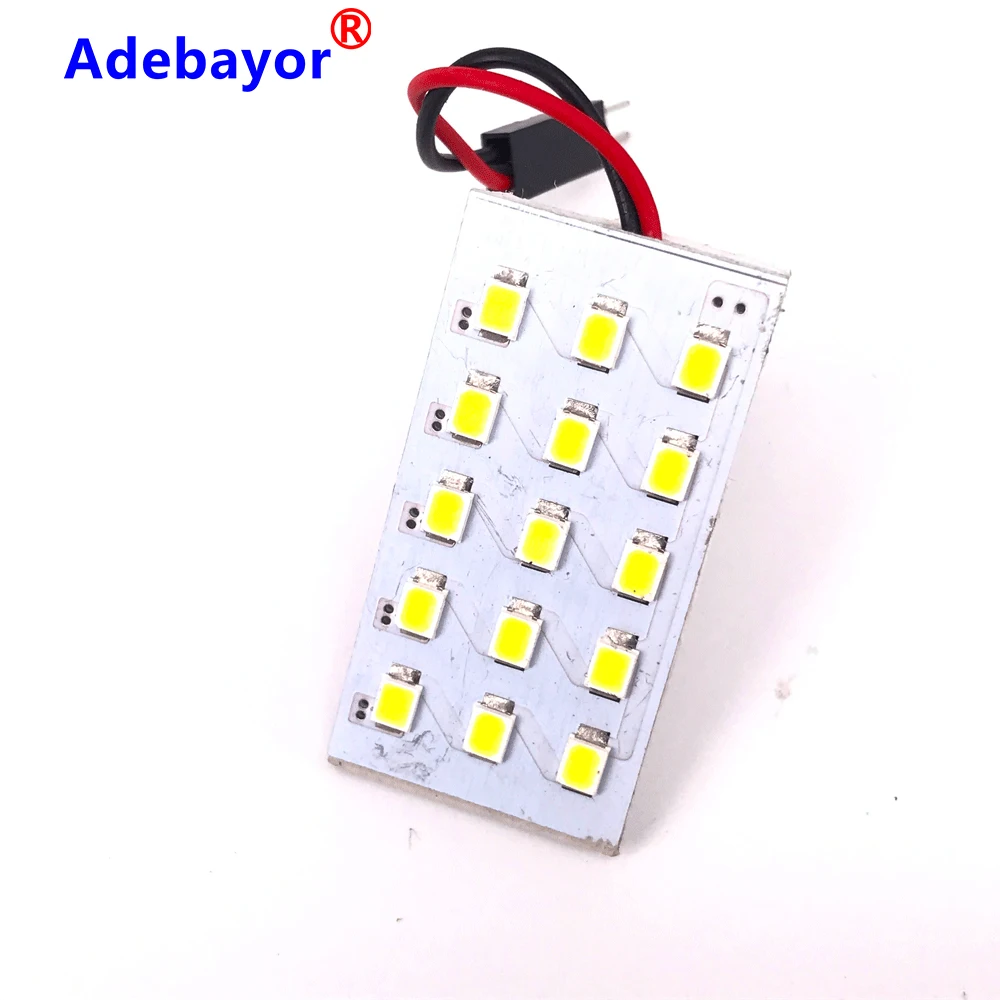 4 шт. SMD 2835 Светодиодный купольный панельный светильник для салона автомобиля