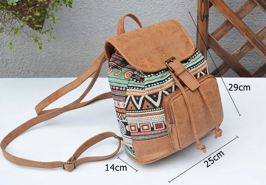 Национальный женский рюкзак, Mochila модный рюкзак для девочек, винтажный рюкзак через плечо, женская сумка, школьный рюкзак для женщин