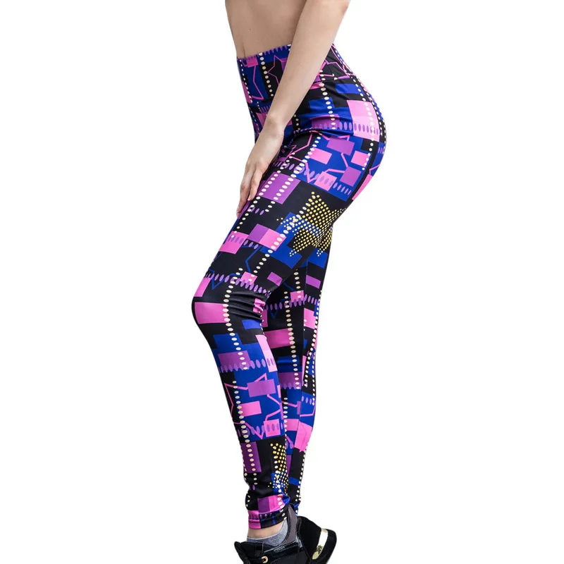 Женские штаны для фитнеса и йоги тонкие спортивные Леггинсы с высокой талией