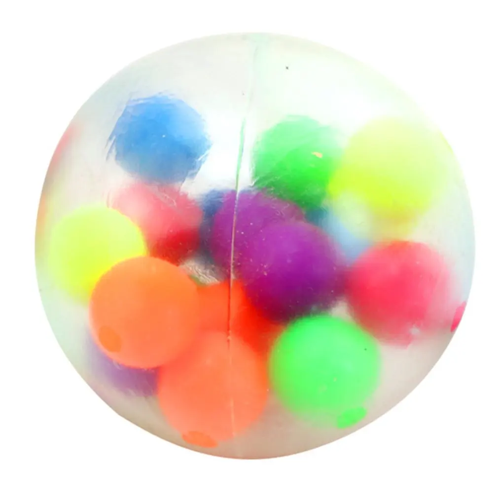 

Anti Stress Face Reliever Colorful Ball Autism Mood Squeeze Relief Healthy Toy Funny Gadget Vent Toy Children Christmas Gift