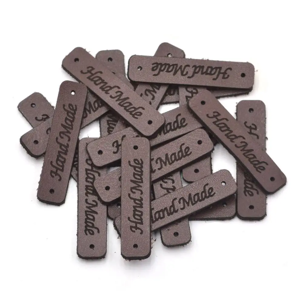 No.12-4.4cm x1cm KALASO Высокое качество 20 шт ручной работы этикетки для одежды кожаные этикетки ручной работы бирки джинсы сумки обувь DIY Швейные принадлежности - Цвет: No.12-4.4cm x1cm