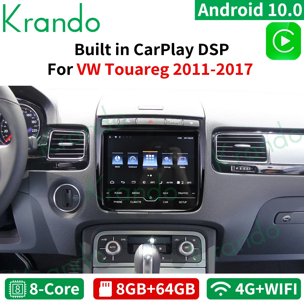 Автомобильная аудиосистема Krando беспроводное головное устройство на Android 10 0 8 ГБ 64