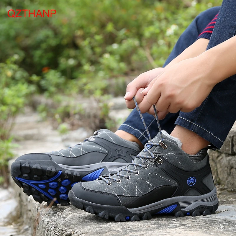 

Warm Men Winter Boots Fur Plush Snow Boots Casual Sneakers Breathable Male Adult Shoes HighQuality Chaussure Homme Outdoor Shoes